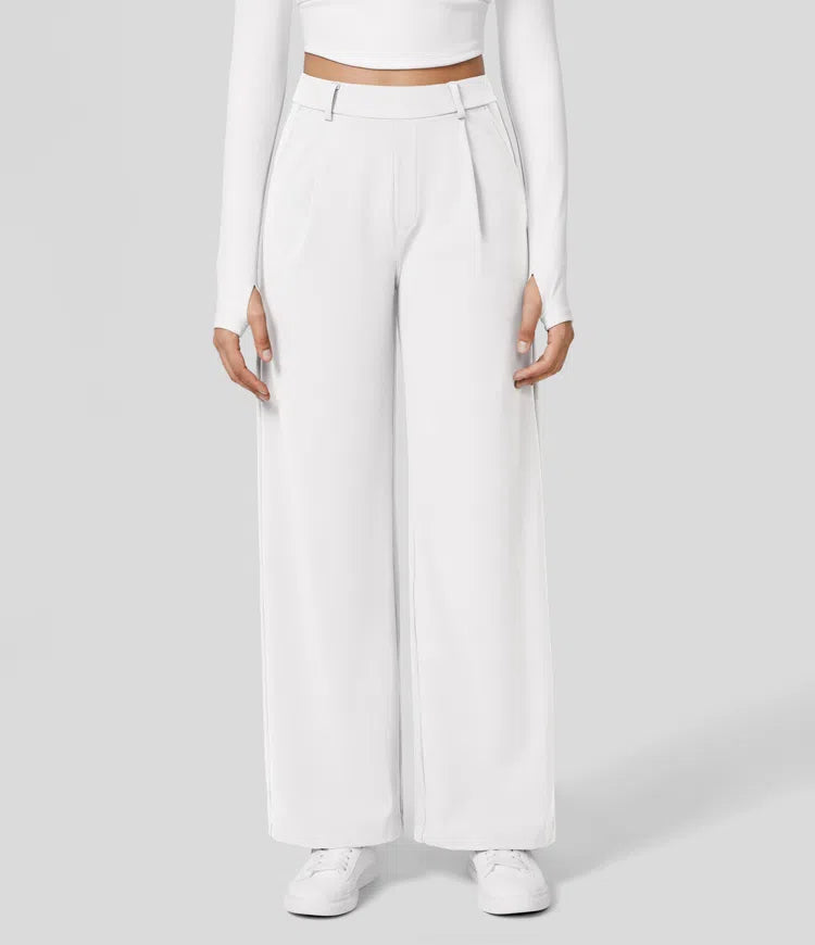 Pantalon Large Taille Haute | Classique | Sophistiqué et Polyvalent