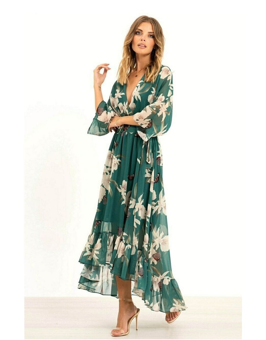 Robe Longue Fleurie | Bohème Chic | Légère et Fluide