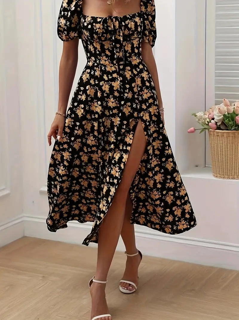 Robe Midi à Épaules Dénudées | Élégante | Parfaite pour l'Été