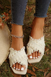 Sandales à Franges Été | Tissu Tressé | Légères et Stylées