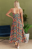 Robe Longue Bohème à Fleurs | Bretelles Légères | Look Estival Coloré