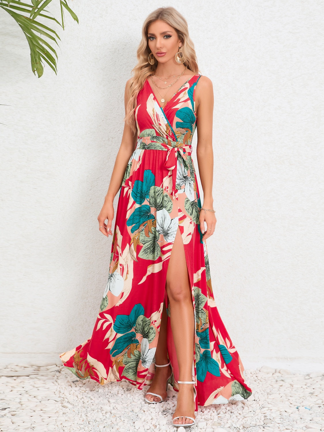 Robe Longue Portefeuille Fleurie | Look Estival | Élégante & Légère