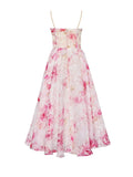 Robe Midi Fleurie | Bretelles Fines | Romantique et Élégante