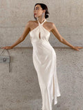 Robe Longue Élégante Dos Nu | Chic | Fluide & Sophistiquée