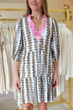 Robe Courte Bohème Imprimée | Coton Léger | Décontractée et Stylée