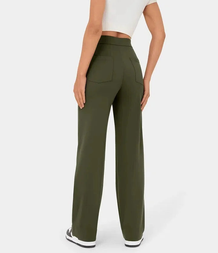 Pantalon Taille Haute | Stretch & Élégant | Casual Chic Moderne