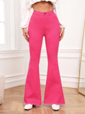 Pantalon Évasé | Rose Fuchsia | Touche Rétro Audacieuse
