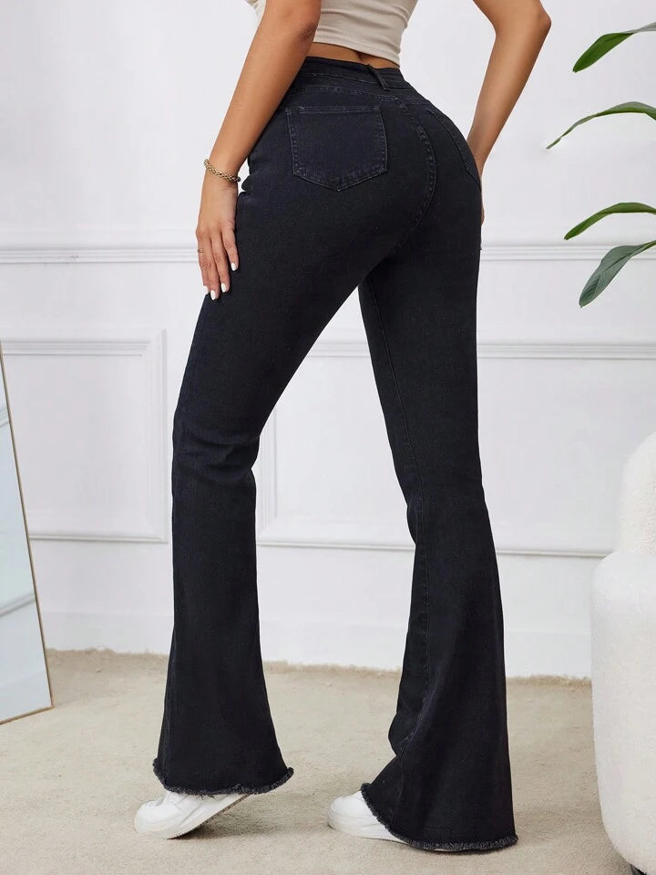 Pantalon Évasé | Rose Fuchsia | Touche Rétro Audacieuse