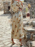 Robe Satinée Imprimée Animaux | Chic & Originale | Parfaite pour l'Été et les Soirées