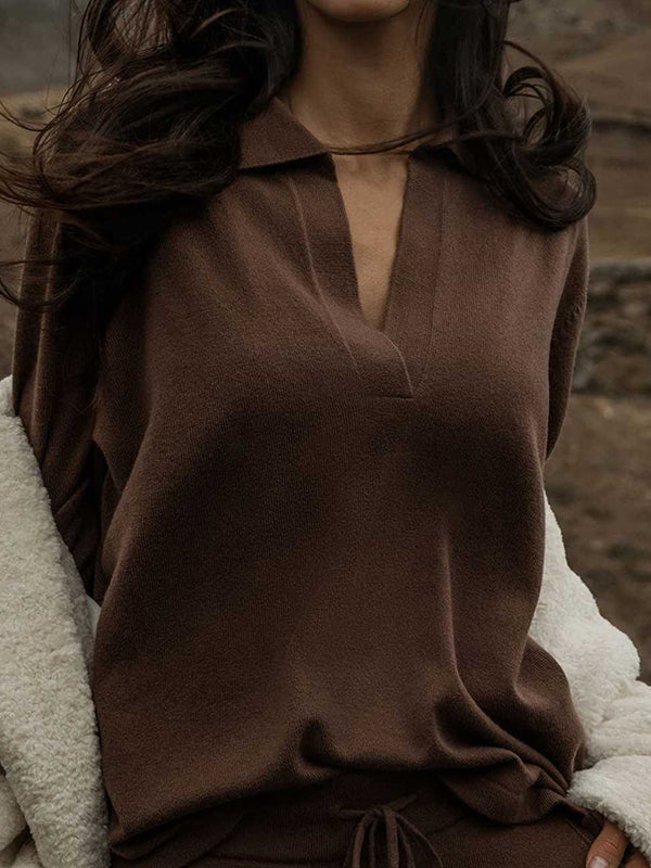 Pull Polo en Maille | Élégant | Doux & Intemporel