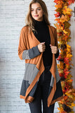 Cardigan à Rayures Colorblock | Superposition Douillette | Style Décontracté au Quotidien