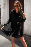 Robe Mini Portefeuille à Volants | Chic | Féminine et Élégante