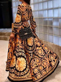 Robe Longue Imprimé Baroque | Élégante & Audacieuse | Parfaite pour les Soirées d'Été et les Occasions Spéciales