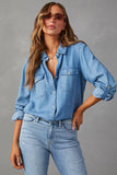 Chemise en Jean | Coupe Classique | Basique Décontracté du Quotidien