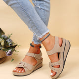 Sandales Compensées Velcro | Légères & Confortables | Style Quotidien