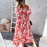 Robe Longue Bohème à Manches Longues | Fluide & Élégante | Parfaite pour Toutes les Occasions