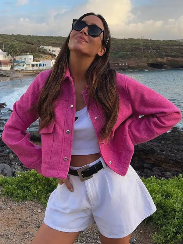 Veste Courte en Laine | Chic & Intemporelle | Élégance Sans Effort