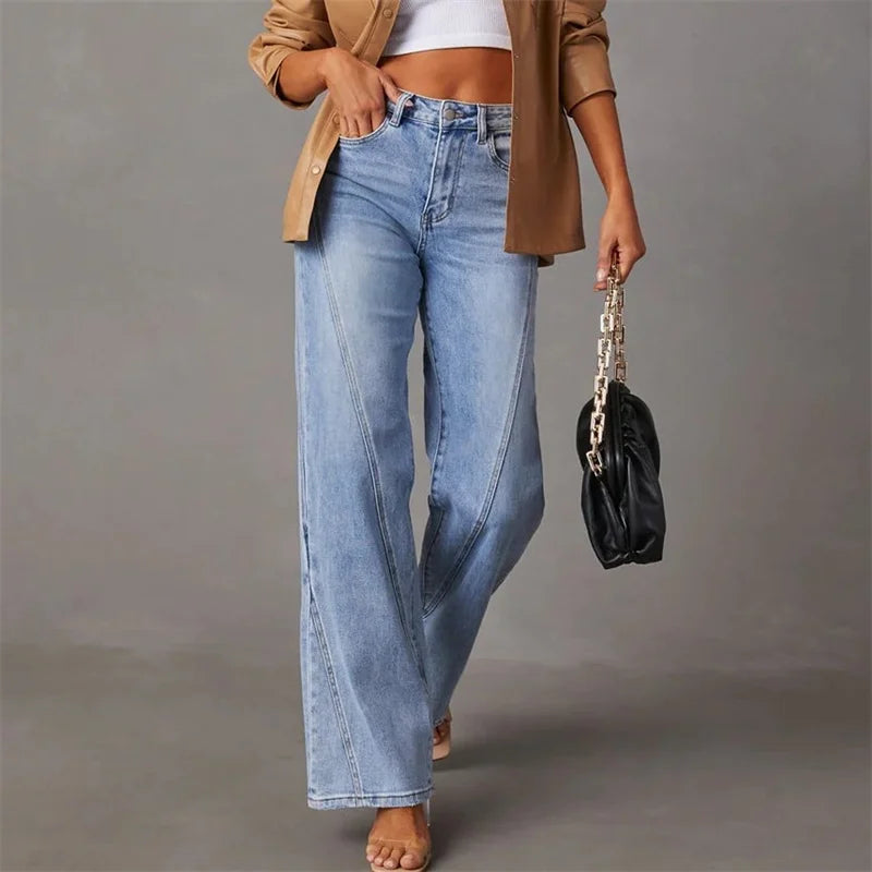 Jean Large Taille Moyenne | Coupe Flatteuse | Confort Quotidien