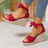 Sandales Compensées en Espadrille | Élégantes | Stylées & Confortables