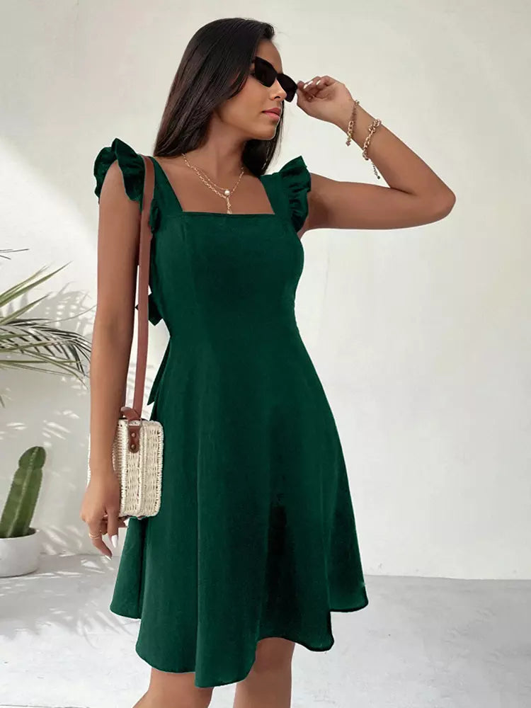 Robe Trapèze à Volants | Féminine | Légère & Aérienne