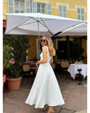 Robe Midi Élégante à Encolure Carrée | Silhouette Fluide | Chic Intemporel