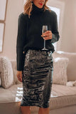 Jupe Midi à Paillettes | Glamour & Chic | Idéale pour les Fêtes