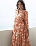 Robe Midi Fleurie Bohème | Coton Léger | Chic Estival