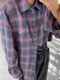 Chemise Oversize à Carreaux | Décontractée et Tendance | Parfaite pour Superposer
