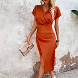 Robe Midi Portefeuille Élégante | Chic & Féminine | Parfaite pour Toutes les Occasions