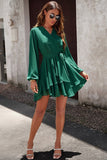 Robe Mini Portefeuille à Volants | Chic | Féminine et Élégante