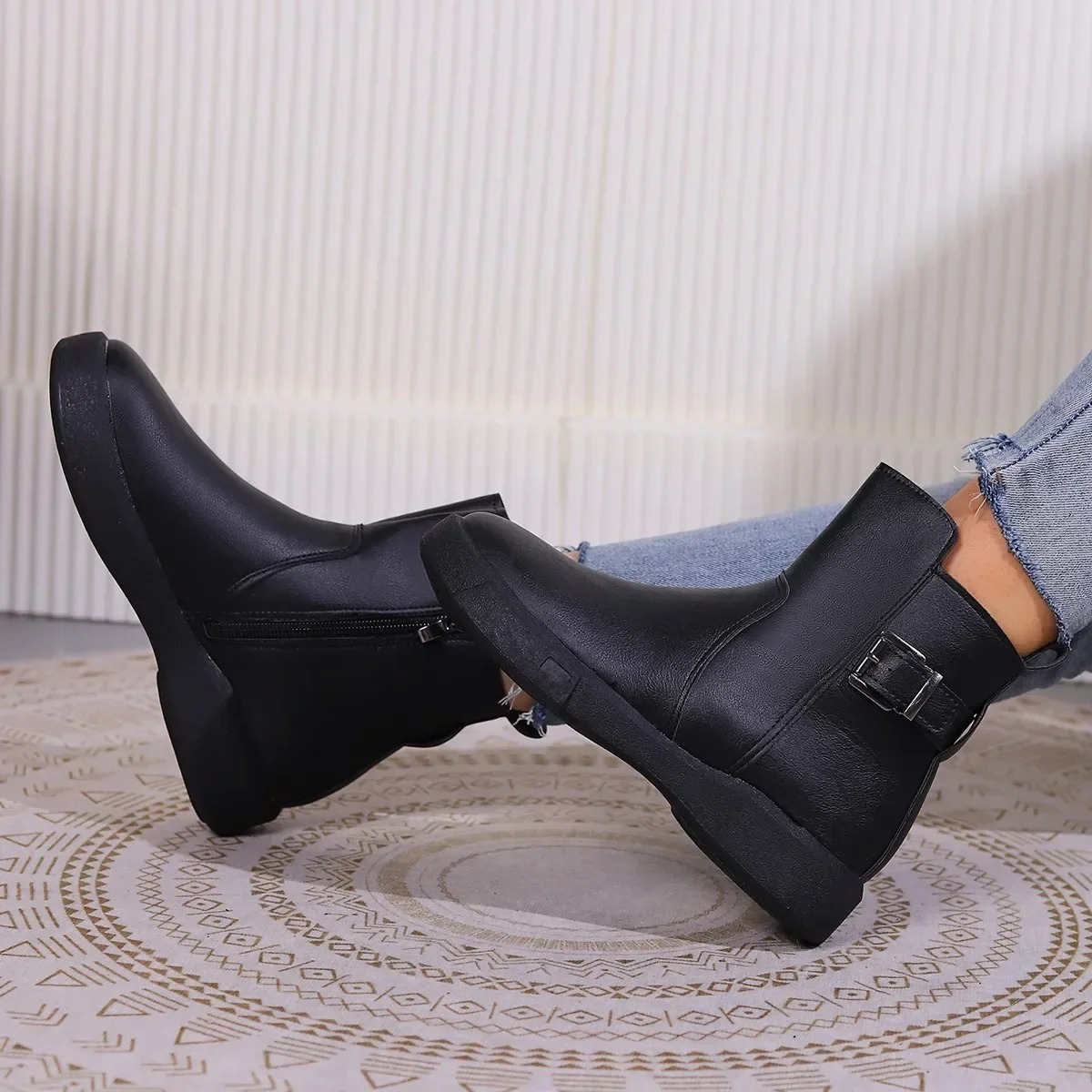 Bottines à Boucle | Élégantes & Polyvalentes | Confort au Quotidien