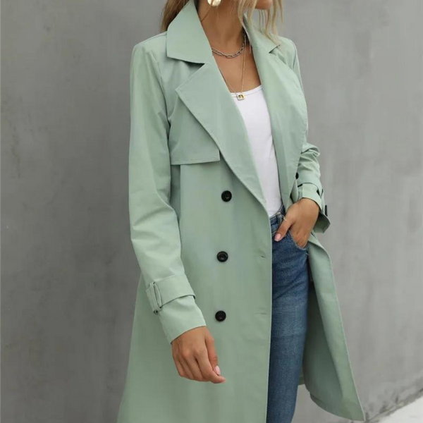 Trench-Coat Classique à Double Boutonnage | Élégant | Intemporel & Polyvalent