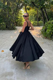 Robe Midi Évasée Élégante | Sans Manches | Intemporelle et Chic