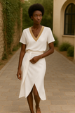 Robe Élégante Col V | Chic | Légère & Aérée