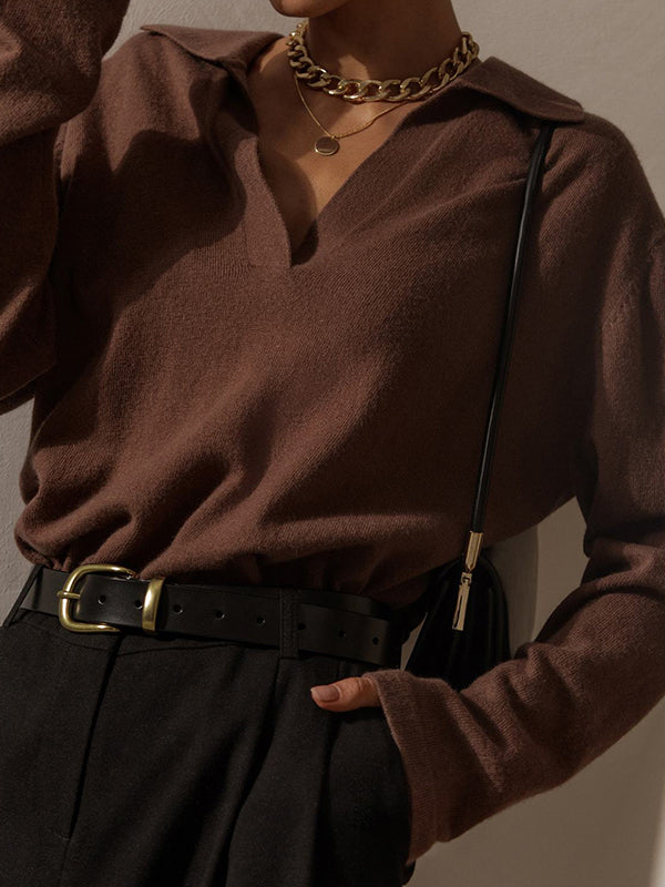 Pull Polo en Maille | Élégant | Doux & Intemporel