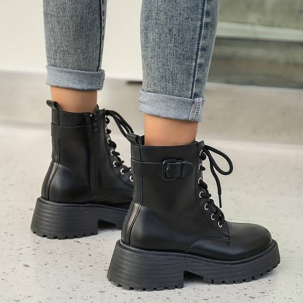 Bottes de Combat Chunky | Audacieuses & Tendance | Style Toutes Saisons