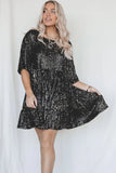 Robe Mini Oversize à Sequins | Brillante & Tendance | Parfaite pour les Soirées
