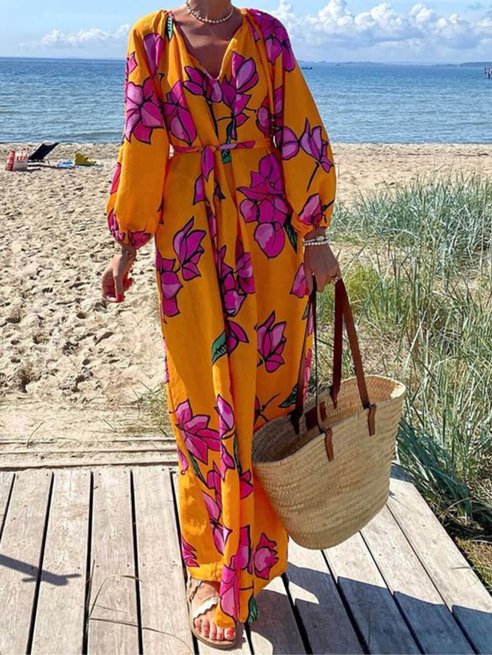Robe Longue Fleurie | Bohème | Vibrante et Élégante