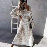Robe Longue Bohème à Manches Longues | Fluide & Élégante | Parfaite pour Toutes les Occasions