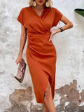 Robe Midi Portefeuille Élégante | Chic & Féminine | Parfaite pour Toutes les Occasions