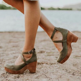 Chaussures Compensées à Bride | Vintage | Chic & Confortables