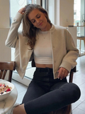 Veste Bomber en Laine | Classique & Confortable | Style Intemporel