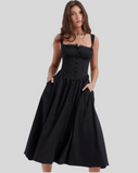 Robe Midi à Corset Fleurie | Romantique et Féminine | Parfaite pour les Garden Parties et Brunchs