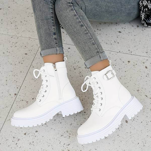 Bottes de Combat Chunky | Audacieuses & Tendance | Style Toutes Saisons
