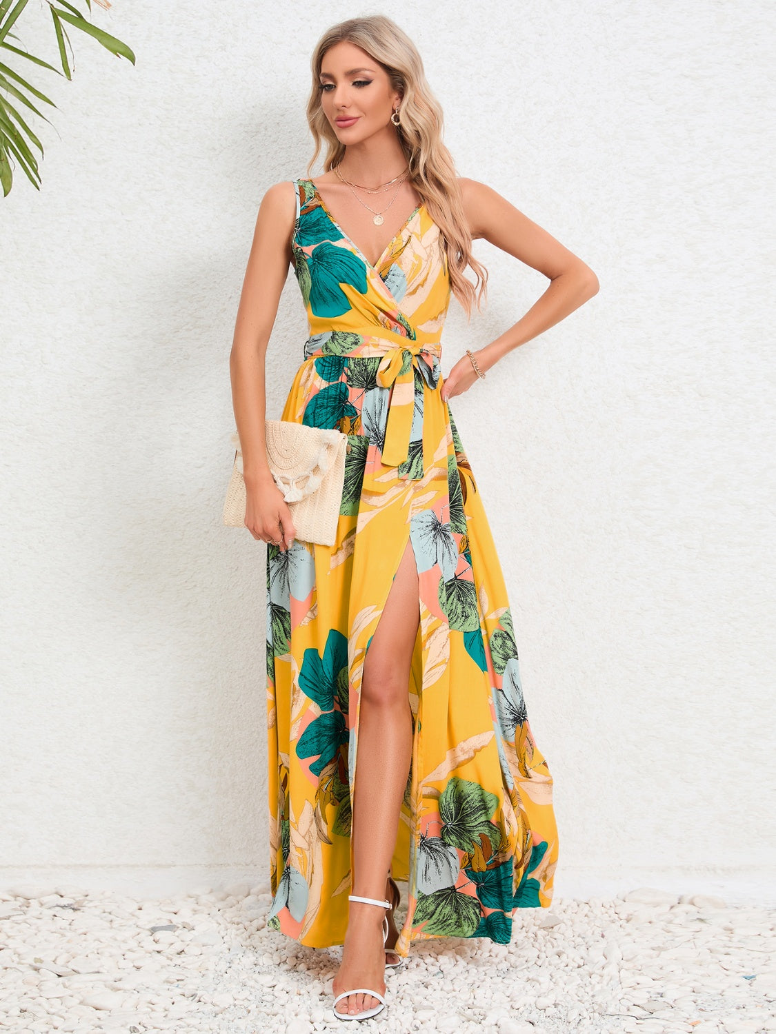 Robe Longue Portefeuille Fleurie | Look Estival | Élégante & Légère