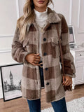 Veste en Sherpa à Carreaux | Douillette & Tendance | Idéale pour l’Hiver