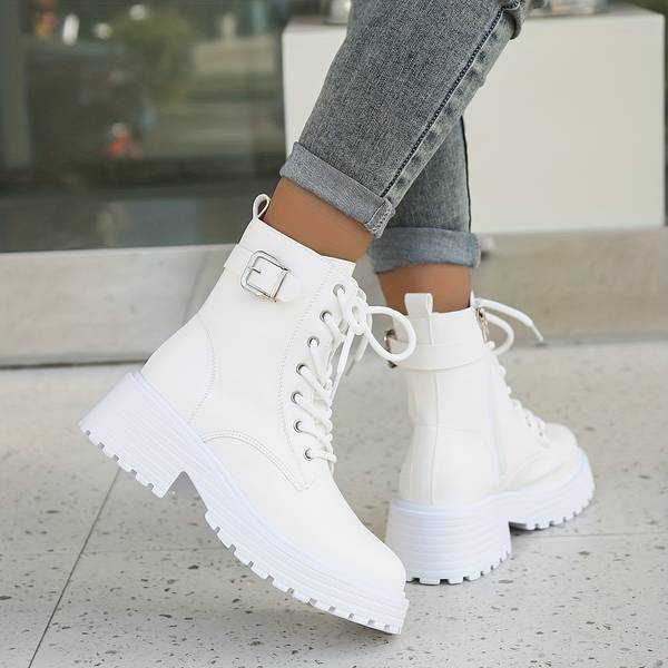 Bottes de Combat Chunky | Audacieuses & Tendance | Style Toutes Saisons
