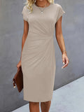 Robe Midi Froncée Élégante | Chic | Flatteuse & Intemporelle