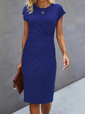 Robe Midi Froncée Élégante | Chic | Flatteuse & Intemporelle
