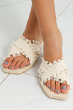 Sandales à Franges Été | Tissu Tressé | Légères et Stylées